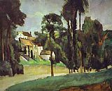 Pontoise Paintings - Road at Pontoise by Paul Cezanne